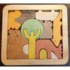 Wooden puzzle toy in the box "Animal World"