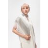Оренбургский Пуховый Платок / Openwork downy shawl, color white / gray