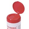Cleaning wipes for whiteboards, in tube 100 PCs, wet, BRAUBERG