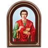 Vernissage of History / Icon-khachkar "Saint Panteleimon" in a carved frame, 27 x 20