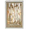 Kaemingk / Decorative lamp Reindeer 15 * 10 cm, battery operated, 4 LED lamps