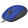 LOGITECH / Wired mouse M110, USB, 2 buttons + 1 wheel-button, optical, blue