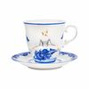 Гжельский Фарфоровый завод / Tea pair Fascinator MBFW underglaze paints