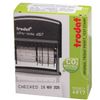 TRODAT / Dater-mini month in letters, "12 accounting terms", imprint 45x3.8 mm, blue, 4817, black case