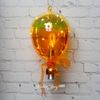 Kaemingk / Pendant lamp Balloon Sky 21 cm with warm white LED, orange, battery operated, glass