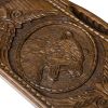GamesDealer / Backgammon tallado "Tigre" con mango 50, Haleyan