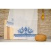 Towel Doves blue embroidery 45*145cm