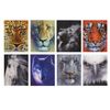 BRAUBERG / Non-ruled notebook "Animals" SMALL FORMAT 40 sheets A7, 64x82 mm, gluing, plastic 3D cover, assorted