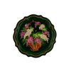 Сувениры из Н.Тагила / Souvenirs from N. Tagil / Tray "Baroque. Lilac on green", 19 cm