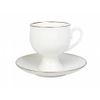 Coffee cup with saucer 160 ml "Golden ribbon" set of 6 pieces