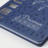 BRAUBERG / Diary for a music school 48 sheets, hard leatherette cover, stamping foil, dark blue / 10 pcs.