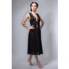 Снежинка / Snowflake / Women's night shirt "Black Swan" with wide straps