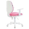 BRABIX / Armchair "Fancy MG-201W", with armrests, plastic white, pink, 532409