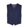 School vest straight cut dark blue for boy