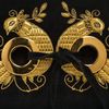Торжокские золотошвеи / Suede bag "Golden Bird"