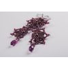 Lace earrings, Juliet Burgundy