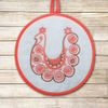 Potholder. Vyatka rooster.