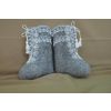 Снежинка / Snowflake / Valenki for children with decorative cord and tassels