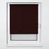 Curtain roll BRABIX 60x175 cm, texture - ice, protection 55-85%, 200 g/m2, brown