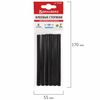 Glue sticks, diameter 7 mm, length 100 mm, black, set of 6 pieces, BRAUBERG, euro hanger
