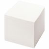 STAFF / Block for records not glued, cube 9x9x9 cm, white, whiteness 90-92%
