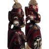 Decor and Gift / Statuette en bois "Асмат rouge" 33 cm