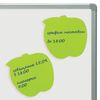 BRAUBERG / Self-adhesive block (sticker) shaped NEON "Apple", 50 sheets, green, euro hanger
