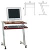 Computer table on metal, 650 x490 x750 mm, LDSP, color "nut"