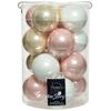 Kaemingk / Collezione di palline di vetro Pearl Tenerezza 8 cm, 16 pezzi