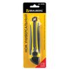 Stationery knife 18 mm BRAUBERG "Universal", roller clamp, rubber inserts, blister