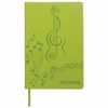 BRAUBERG / Diary for a music school 48 sheets, flexible leatherette cover, thermal embossing, green / 10 pcs.