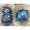 Holiday Classics / Set of Christmas decorations "Matryoshka in blue"