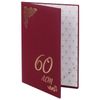 Dossier d'adresse bumvinyl "60" (années), format A4, bordeaux, emballage individuel, STAFF "Basic"