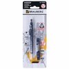 Set BRAUBERG: mechanical pencil, triangular blue case + pencil leads HB, 0.7 mm, 12 pieces, blister
