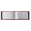BRAUBERG / Business card holder / single row card holder "Favorite", for 24 cards, under textured leather, burgundy