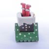 Toy Christmas tree "House with feet of Santa Claus" 6017