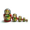 Семеновская роспись / Katyusha-2 "Strawberry" - booklet matryoshka, 5 dolls