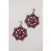 Lace earrings "Mademoiselle Josephine" Burgundy