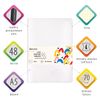 BRAUBERG / Notebook 48 y. point to point cover leatherette SoftTouch, stitching, A5 (147х210mm), WHITE, RAINBOW / 10 pcs.