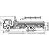 On-board vehicle 6586-400-01 with CMU FASSI F 155 A.0.22 on the KAMAZ-65117 chassis