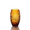 Гусевской Хрустальный завод / Crystal vase for flowers "Astra" large amber