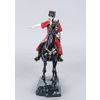 Vernissage of History / Figurine Kuban Cossack on a black horse small (hand-painted)