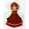 Потешный промысел / Doll-nursery rhyme, souvenir hanging "Girl in smart clothes"
