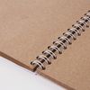 Carnet de croquis, papier kraft 80 g/m2, 145x205 mm, 50 feuilles, peigne, support rigide, BRAUBERG ART "DEBUT"