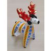 Дымковская глиняная игрушка / Figurine "Deer with red antlers"