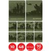 BRAUBERG / Exercise books, 10-PIECE SET, MILITARY, 48 sheets, SoftTouch, 70g / m,