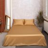 Этель / Ga trải giường 235 * 260 cm, màu cát, 100% cotton, sa tanh mako, 125 g / m²