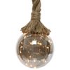 Kaemingk / Luminária pendente em uma corda Copenhagen 80 * 14 cm 30 lâmpadas micro LED, a bateria, vidro, IP20
