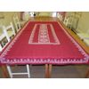 Карельские узоры / Rectangular tablecloth, red