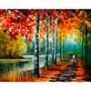Опт-картина / Malen nach Zahlen 40x50 Herbstblues
